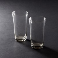 Komplet 2 szklanek. Smukła, profilowana forma